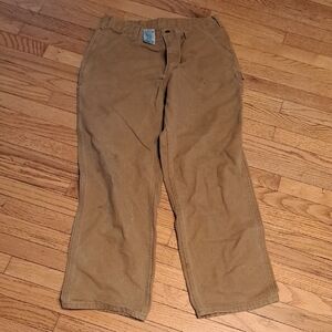 Carhartt Men's Khaki Work Pants 36x32